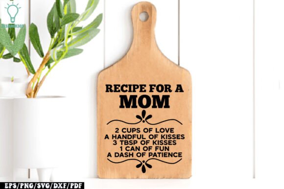 A Designer's Take: Embroidering the Recipe for a Mom SVG