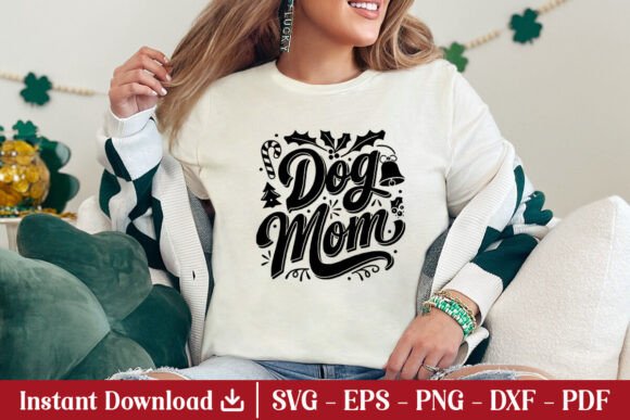 Dog Mom SVG Christmas Gift Shirt Design Review