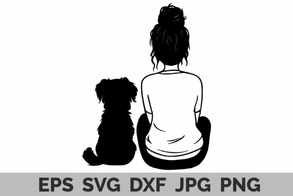 Dog Mom SVG: Girl and Dog Silhouette Review