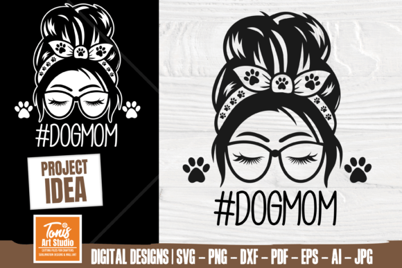 Dog Mom SVG PNG DXF Messy Bun SVG: A Designer's Take