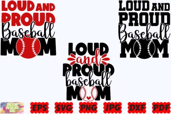 Loud and Proud Baseball Mom SVG Sport Review