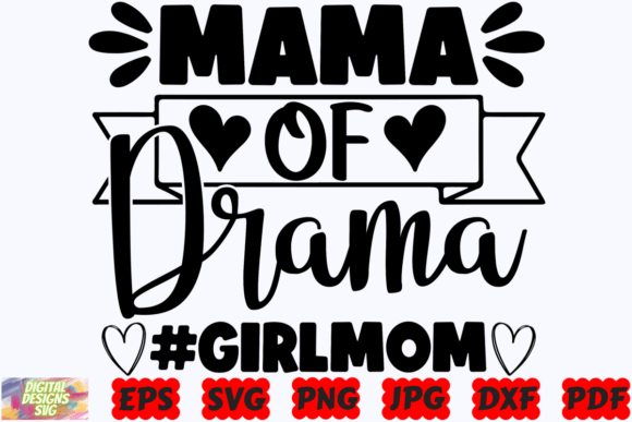 Mama of Drama SVG Mom SVG: Embroidery Design Review