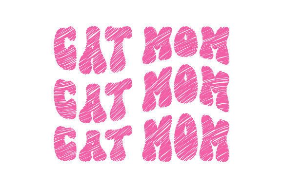 Retro Cat Mom SVG, Trendy Quotes PNG: Real Embroidery Design Review