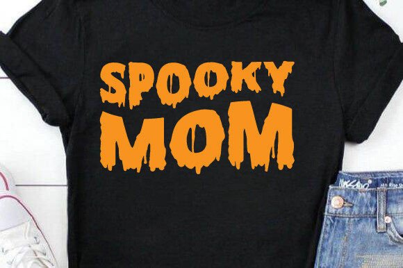 Retro Halloween Spooky Mom SVG T-shirt